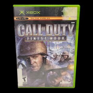 Call of Duty Finest Hour Xbox Original 2004 Activision First Person Shooter FPS
